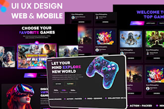 design modern web app ui ux or website design or mobile app ui ux