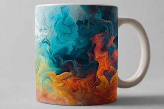 create a custom coffee mug design