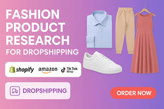 product market research for fashion dropshipping product