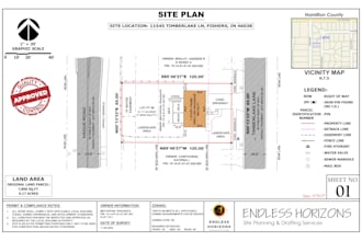 draft accurate USA site plan for permit approval