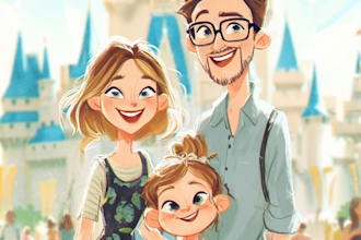 make a realistic family or group portrait from a photo