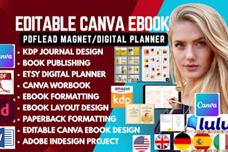 editable canva ebook,canva ebook design, redesign canva ebook, ebook formatting