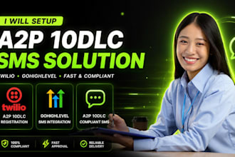 a2p 10dlc twilio ghl automation workflow landing page website a2p 10dlc setup