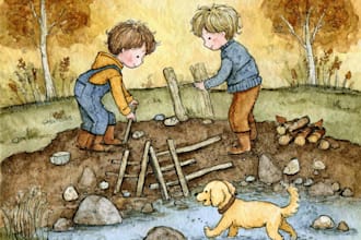 draw magic children book illustrations for you