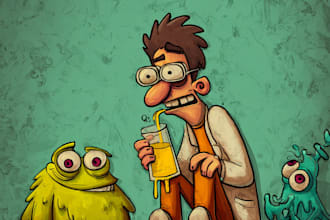 draw anything as a cartoon or cartoon character