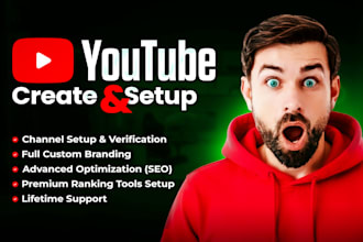 setup youtube channel with your personal branding