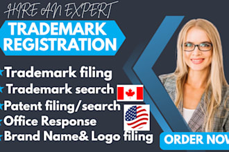 do trademark USA registration and conduct a thorough patent, trademark search
