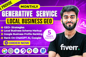 do monthly local SEO, gbp optimization, and GEO for ai search ranking