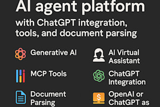 generative ai agent, mcp tools, document parsing, chatgpt integration for saas