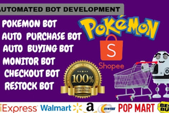 build ebay amazon walmart auto purchase bot monitor bot checkout script