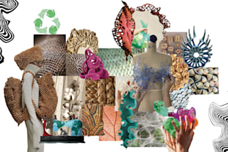 design fashion research moodboard and color palette for you