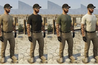create custom fivem biker clothing, mc, kuttes, and vests