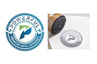 design a unique stamp badge or seal logo