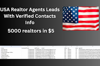 provide USA real estate leads with verified contacts