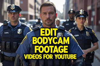 edit true crime, bodycam footage, foia, documentary bodycam videos for youtube