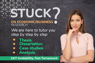 tutor you on business and economic research