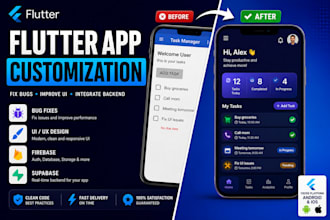develop, customize and fix your flutter app