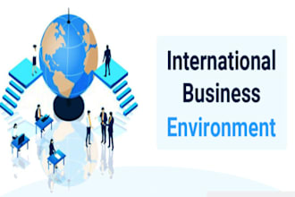 handle global environment of business reports, supply chain and case studies