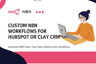 create custom n8n workflows clay crm hubspot crm n8n automation