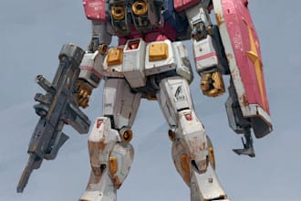 do mecha robot gundam illustrations
