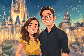 do disney cartoon portrait
