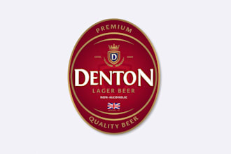 design awesome beer band logo