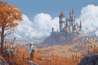 create fantasy landscape concept art