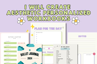 create aesthetic and personalized workbooks for you