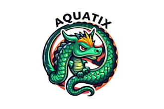 do hydra dragon mascot logo for you with my on creativity