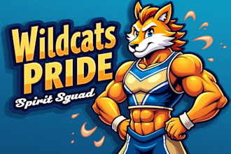 design cheerleading mascot logo with express delivery