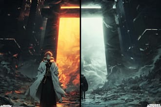 design anime manga comic cover art light novel cover design for webcomic webtoon