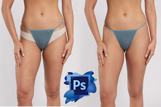 model photo editing and retouching in photoshop