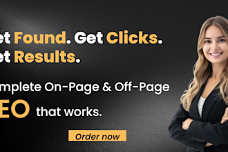 do on page and off page SEO for higher rankings