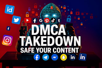 remove delete takedown mugshots,instagram,yt,tiktok,reddit,x, shopify,under dmca