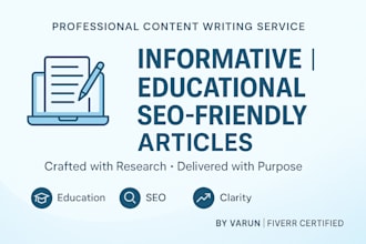 create informative and educational articles
