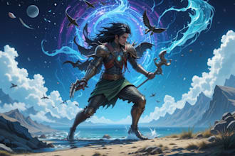 illustrate  high quality fantasy sci fi  character