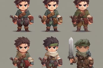make 2d game characters and sprite sheets