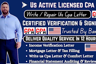 sign cpa letter audit financial statement cpa certified financial report