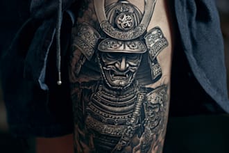 make custom anime manga tattoo design