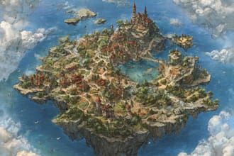 design vector maps, event maps, fantasy festival maps
