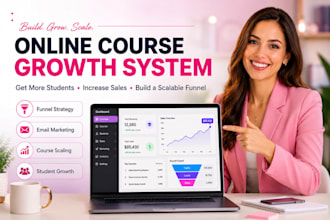do online course advertising course marketing strategy course setup sales funnel