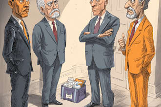 draw a design editorial and political cartoon of choice