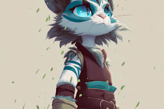 draw reference sheet for your furry character
