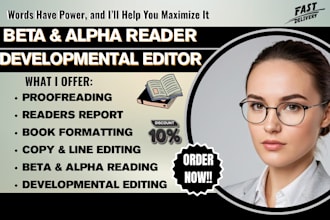 be sensitivity reader for fiction and nonfiction book, developmental book editor