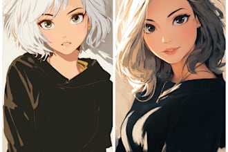 design anime, fanart and vtuber art