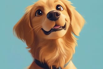 digital paint or illustrate your pet or animal