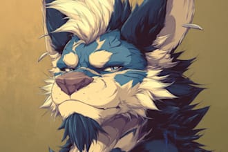 draw your fursona, furry art or anthro character