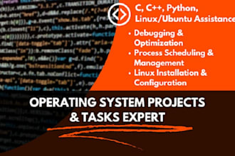 do c programming task and linux operating system projects