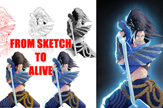 draw your character with professional cel shading