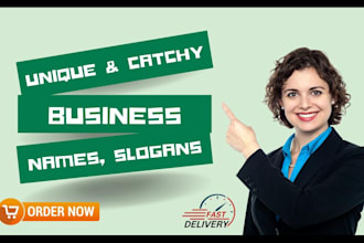create a business name, logo, and slogan for your company